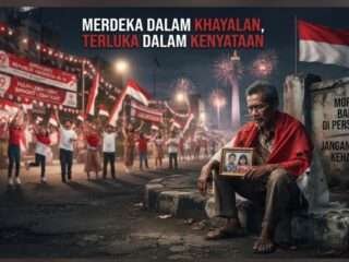 Merdeka Dalam Khayalan,  Terluka Dalam Kenyataan